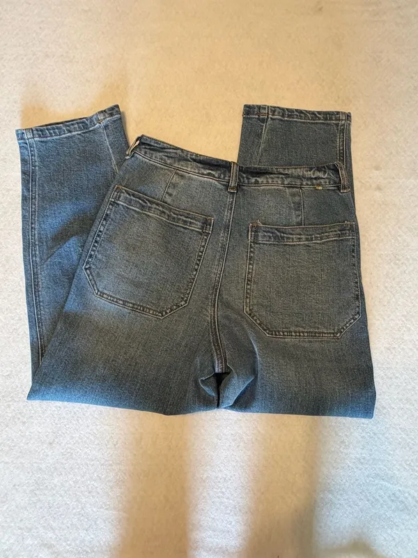 18 & SUNNY High-Rise Seamed Tapered Barrel Jeans - Image 3
