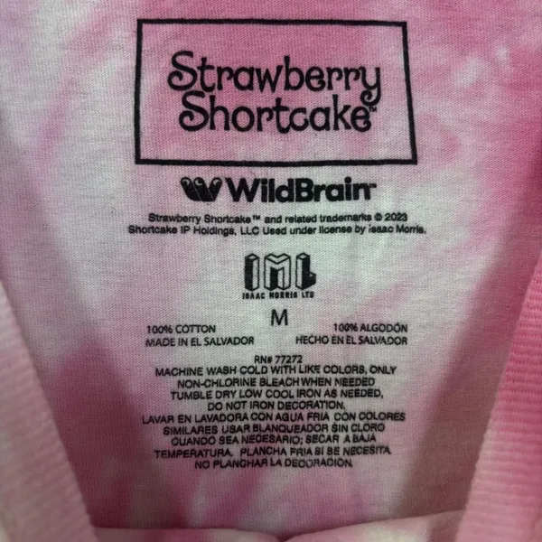 Strawberry Shortcake and Custard tiedye T-shirt size medium - Image 4