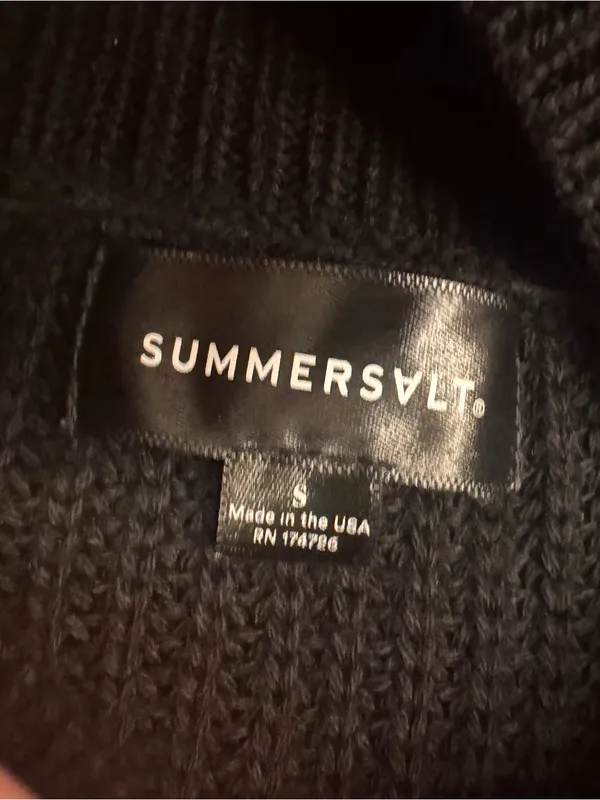 SUMMERSALT Ribbed Sleeveless Turtleneck Sweater‎ - Image 3