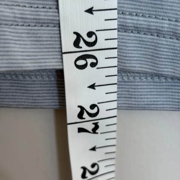 FootJoy Womens Gray Green Striped Sleeveless Quarter‎ Zip Golf Polo Shirt Size M - Image 7