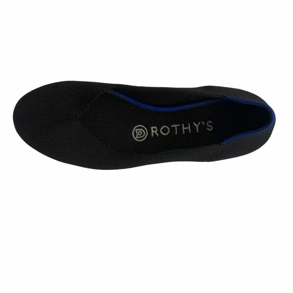 Rothy’s The Flat Black Round Toe Slip On Size 6 Knit Comfort Classic‎ Washable - Image 11