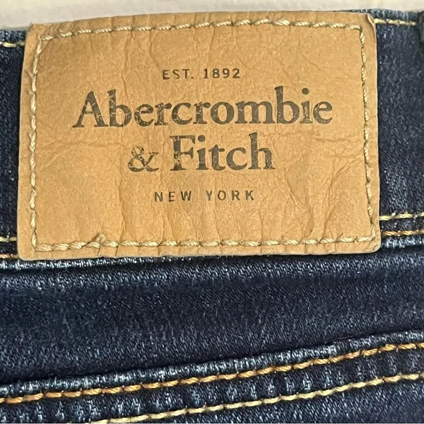 Abercrombie & Fitch Womens 6 W28‎ Dark Wash Straight Leg Stretch Jeans Blue - Image 11