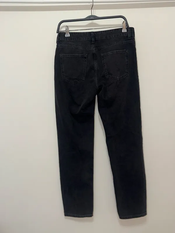 ZARA Rhinestone Jeans Black - Image 5
