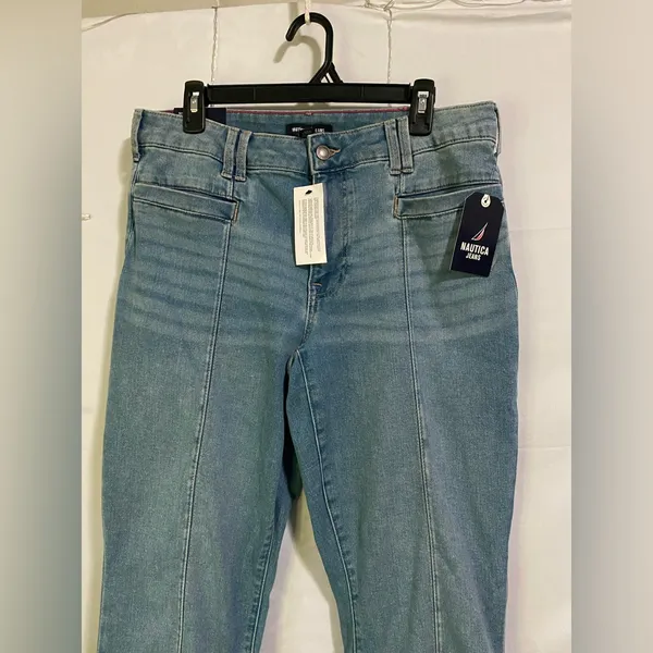 Nautica Women's Light Blue Straight Leg Jeans - Image 2