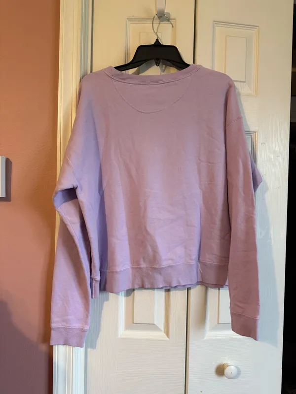 Philadelphia Eagles NFL purple crewneck sweatshirt - Image 3