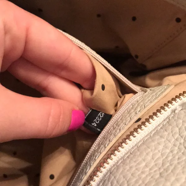 Kate Spade cream pin hole medium tote, 3 pocket‎ - Image 9