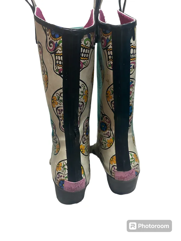 Blazin Roxx Sugar Skull Cowgirl Boots women size 8 Día de Los Muertos Talavera - Image 6