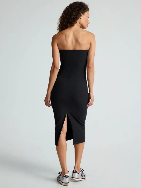 Beyond yoga Spacedye strapless midi dress darkest night - Image 2