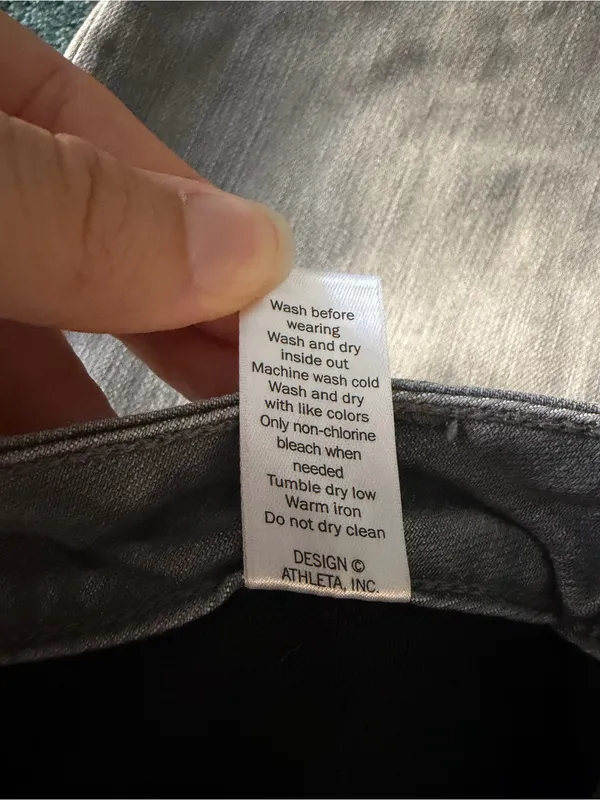 Athleta Skulptek Skinney Jeans Size‎ 4 Light Gray - Image 7