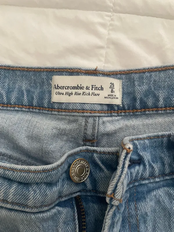 Abercrombie & Fitch Ultra High Rise Kick Flare Jeans - Image 2