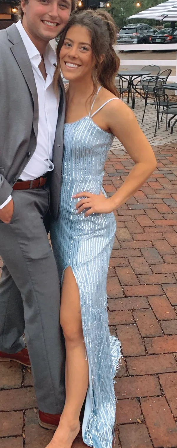 XScape Light Blue Prom Dress - Image 4