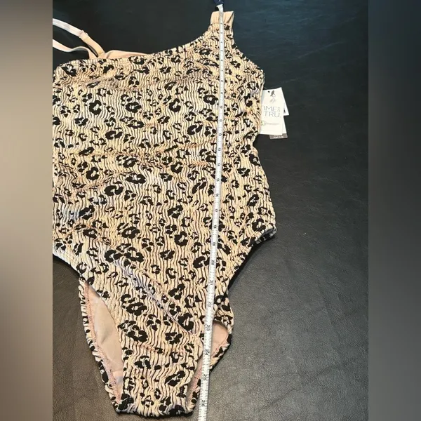 Time And TRU Leopard Beige One Piece Women Swimsuit Size M (8-10) NWT - Image 12