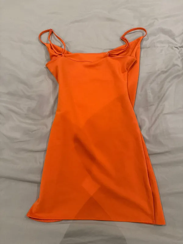 SheIn Orange Mini Dress - Image 2