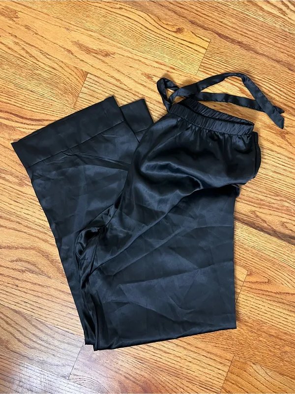 Classic Black Satin Button - Image 7