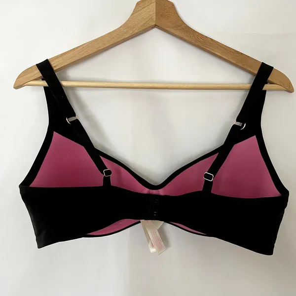 PINK Victoria's Secret black lightly lined bra women's size L adjustable - Image 6