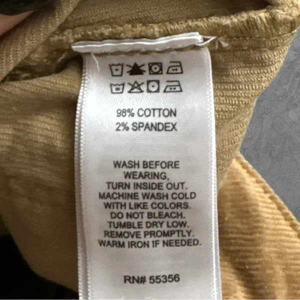 JONES NEW YORK | Jones & Co Straight Leg Tan Corduroy Trousers Pants Size 6 - Image 5
