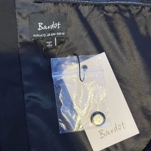 NWT Bardot Solange‎ Dress in Black Size 8 - Image 7