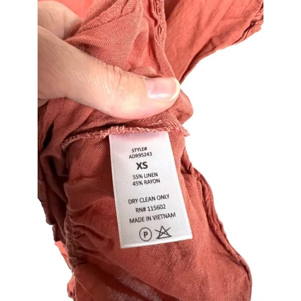 ASTR wrap linen‎ dress - Image 7