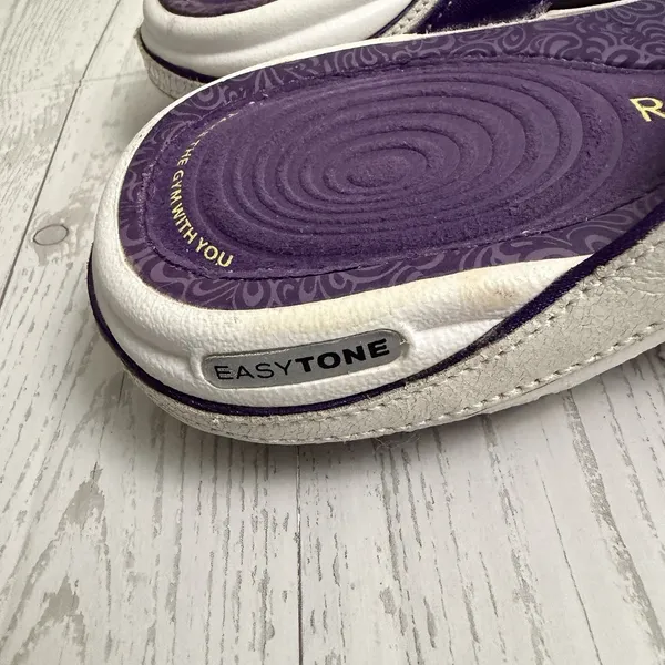 Reebok Easytone Women's Sz 5 Flip Flops White Purple Sandals Shoes Exercise‎ Gym - Image 13