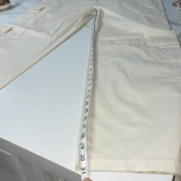 Edikted Cream Wide Leg Pants - Image 11