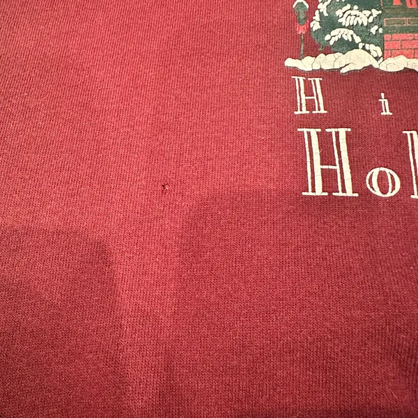 Vintage Jerzees Burgundy 1997 Winterfest Historic Hollidaysburg Sweatshirt Read - Image 10