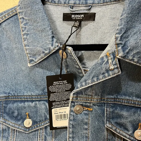 Hudson Jeans Trucker Denim Jacket Size 1X - Image 7