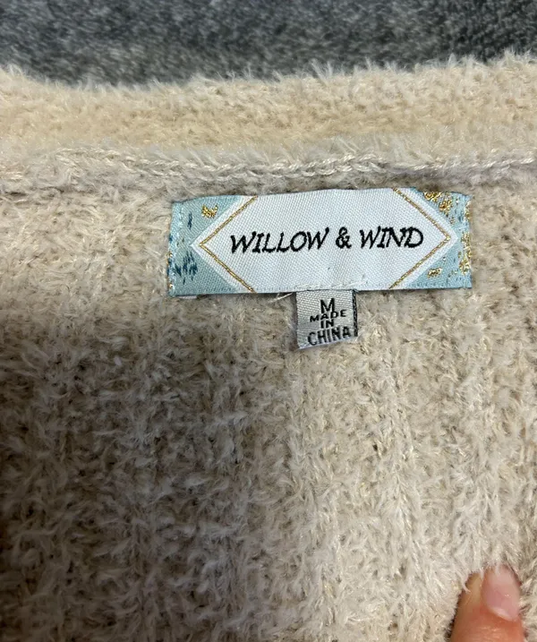Willow And Wind Cardigan Tan Size M - Image 2
