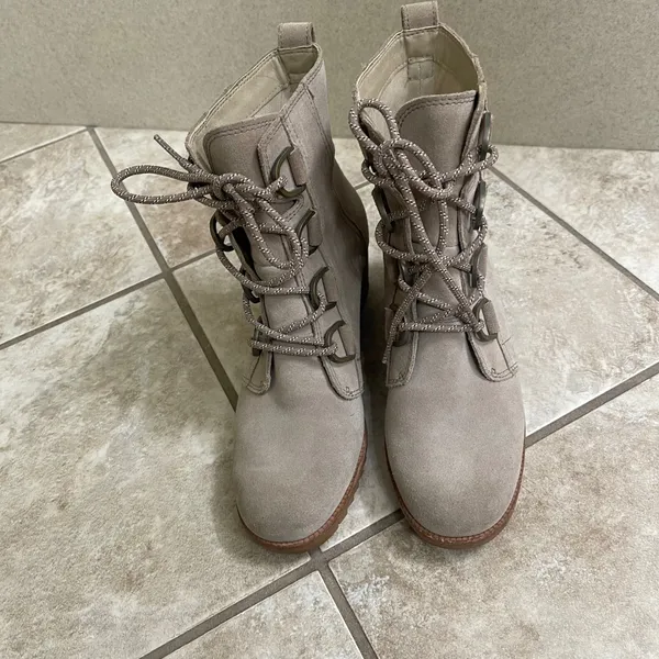 Sorel‎ Women's Cate Lace Bootie Quarry Gum 2 Waterproof Leather Boot US 7.5 - Image 3