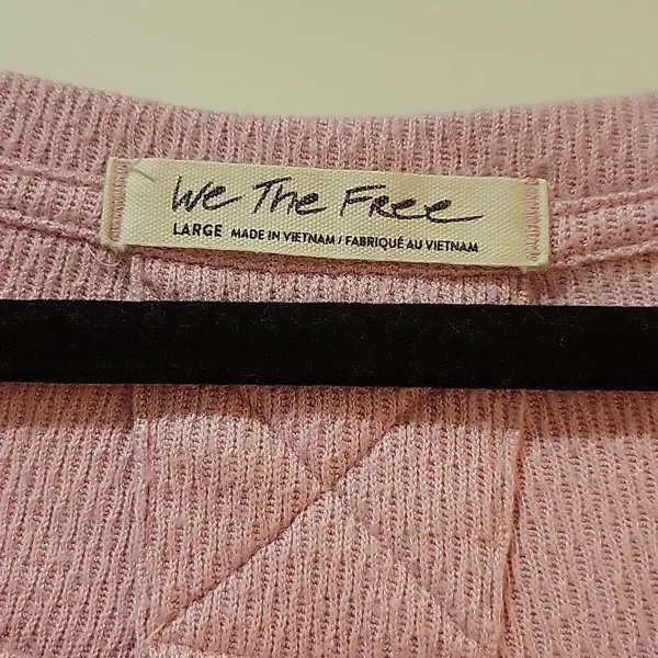 We The Free Light Pink Long Sleeve Thermal Top - Image 2