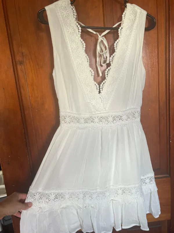 Boutique White Summer Dress - Image 2