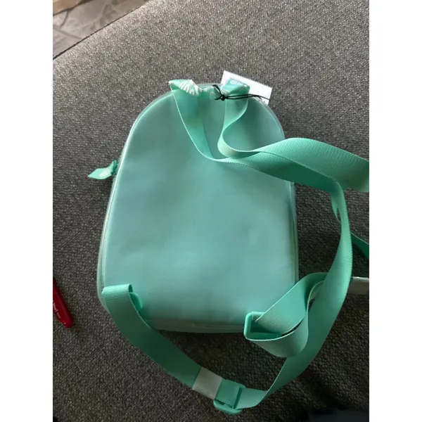 UGG Danni Clear Mini Backpack Sage Green Faux Shearling TPU 1113835 NWOT - Image 2