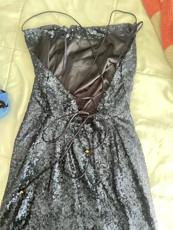 Hello Molly Mini Dress Navy Blue - Image 2