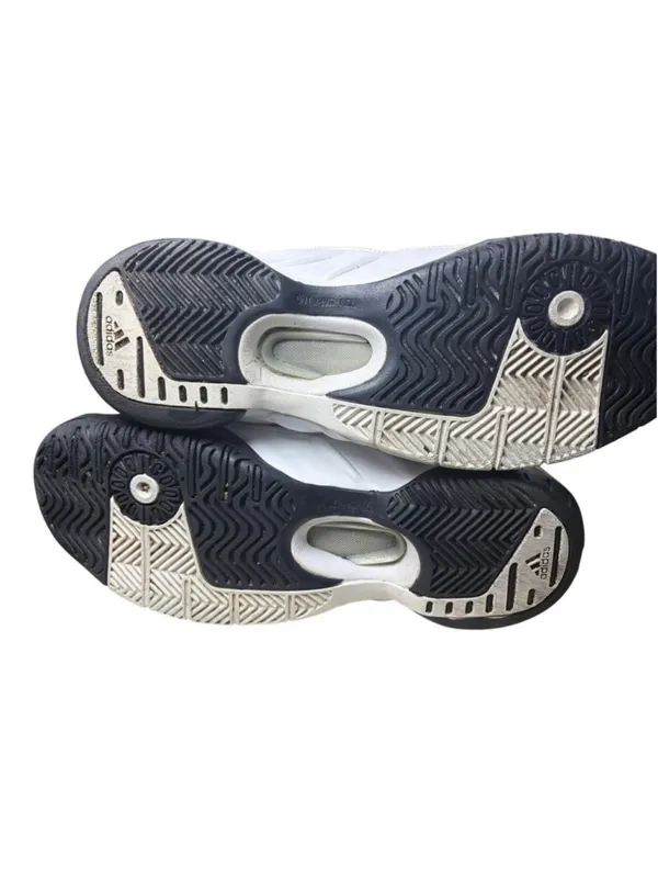 VINTAGE ADIDAS BARRICADE II W TENNIS SNEAKERS • White Black • Women's 9.5 Y2K - Image 8