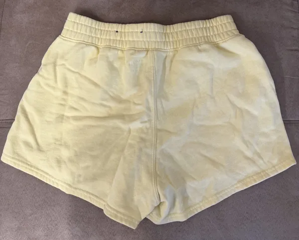 Hollister Yellow Fleece Shorts - Image 4