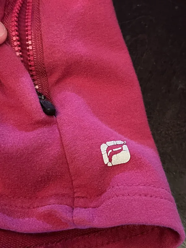 Fabletics Jacket Womens Small Pink Asymmetrical Full Zip Fleece Thumbholes - Image 7