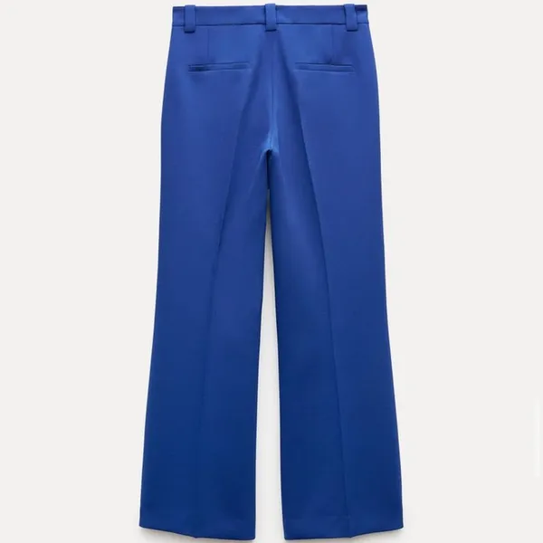 Fitted Tuxedo Blazer Collection Ss24 Bluish Collection Flared Pants Set Small - Image 7