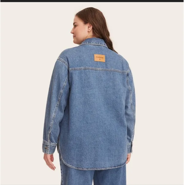 Parke x Target Denim XLarge Workwear Shacket - Image 2