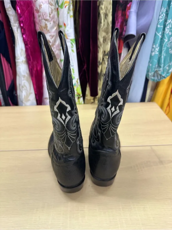 Circle G By Corral Boots Western Black Boots Size 10 EUC - Image 6