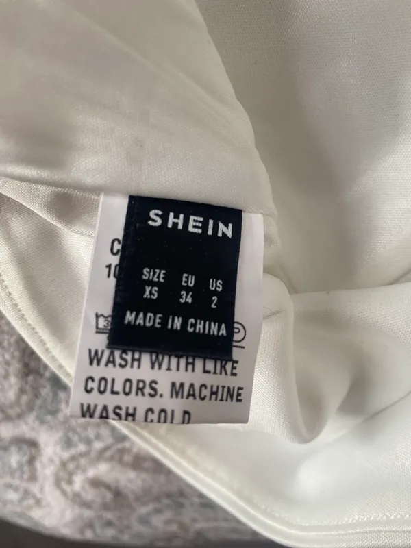 SheIn White Corset Tube Top - Image 3