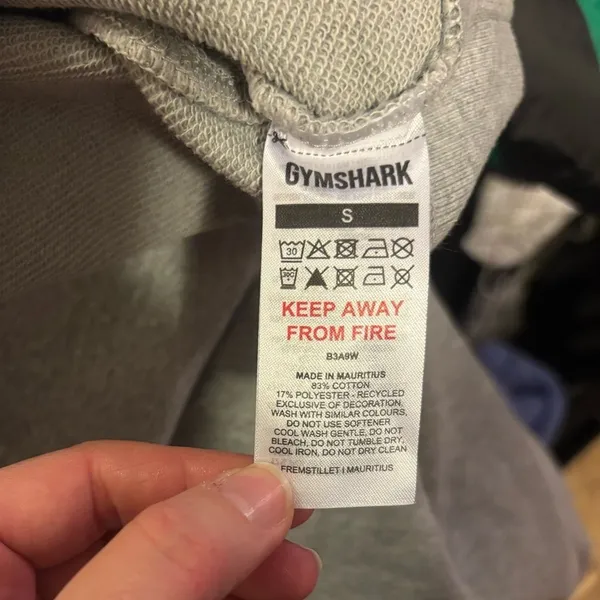 Gymshark Rest Day Sweats Cropped Pullover sz S - Image 4