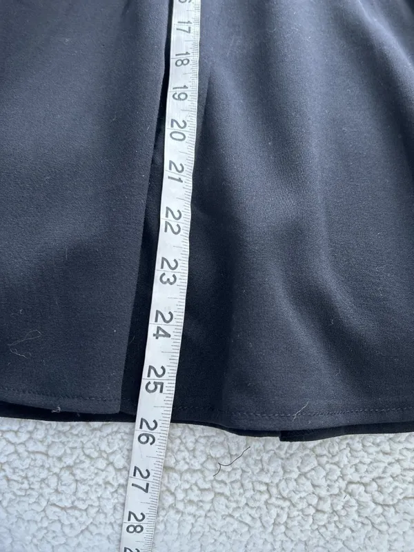 Dressbarn Flared Swing Skirt Knee Length Black Size 6 - Image 6