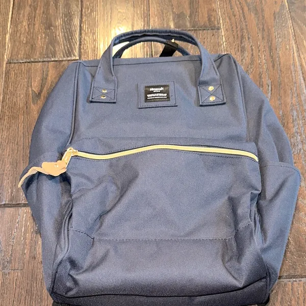 Stylish Navy travel Backpack with phone charger and lots of compartments - Image 2