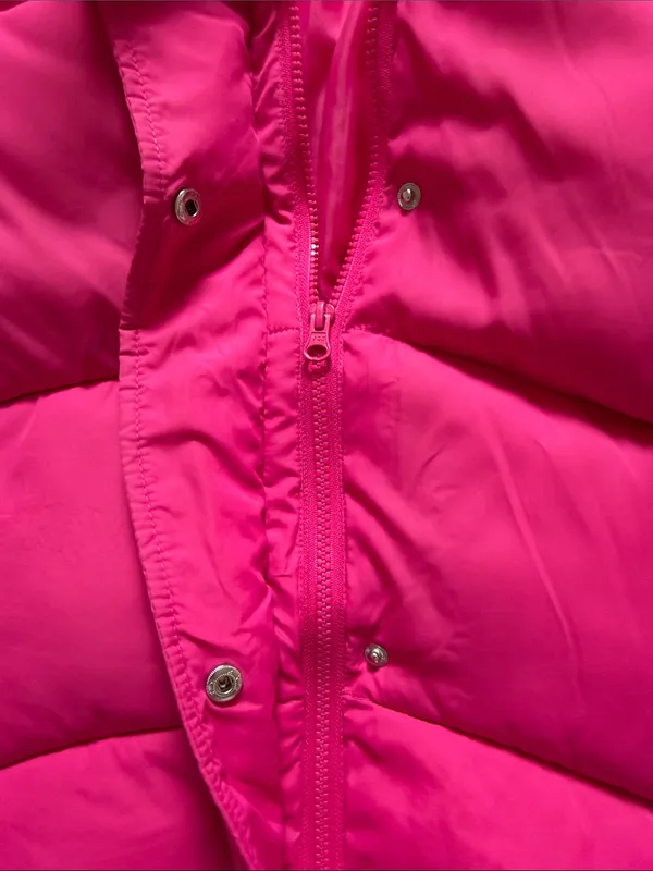 ASOS Hooded Puffer Jacket - Hot Pink - Image 5