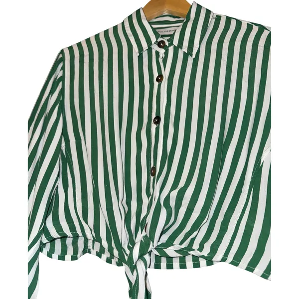 Faithfull‎ The Brand Beau Rivage Top in Zeus Stripe Women's 8 Nautical Preppy - Image 3