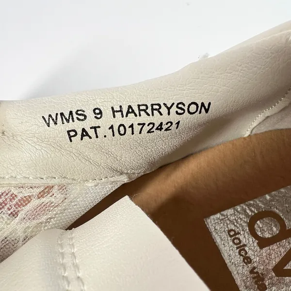 Dolce Vita Harryson Women's 9‎ Cream Lace Panel Sneakers Casual Shoes Gum Sole - Image 5