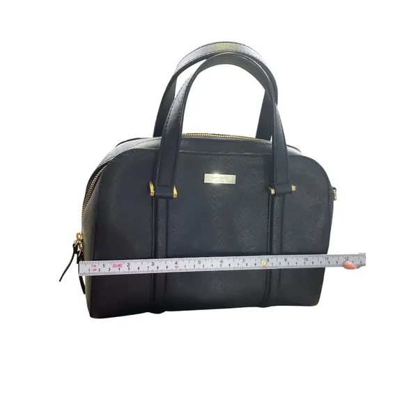 Kate Spade Womens Black Leather Satchel Handbag Medium Size SKU 8673 - Image 6