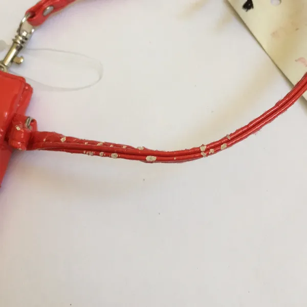 FINAL MARKDOWN NWT ladies patent wristlet Red - Image 3