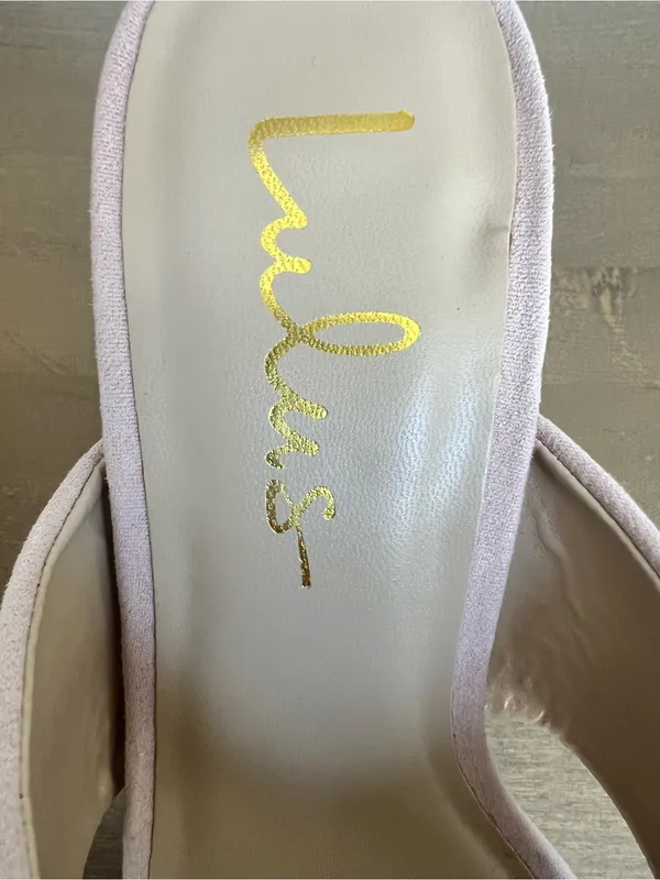 Lulu's Pale Pink Aliany Platform Mule Heels size 8 - Image 10