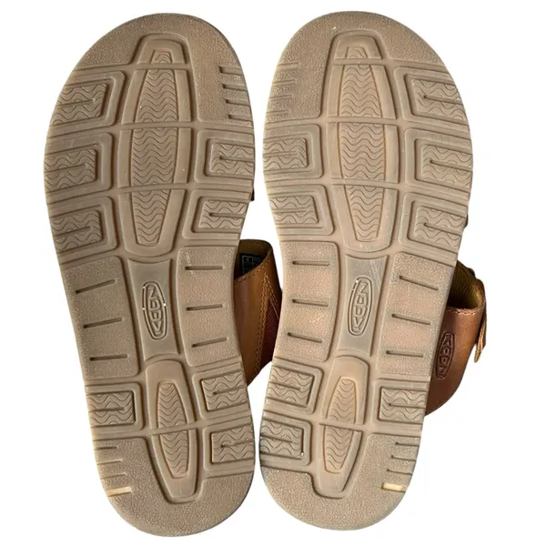 Keen Lana Slide Sandals Womens‎ 7 Tortoise Tan Leather Cushioned Coconut Girl - Image 10