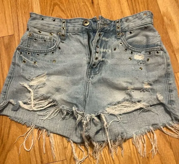 Pistola grommet Jean shorts - Image 2